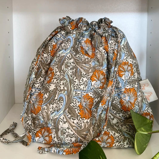 Solgt Lucky Project Bag - Orangeriets Blomsterhav